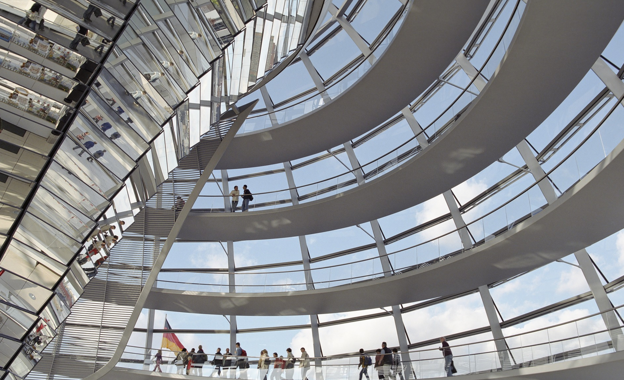Kuppel des Bundestags von Innen